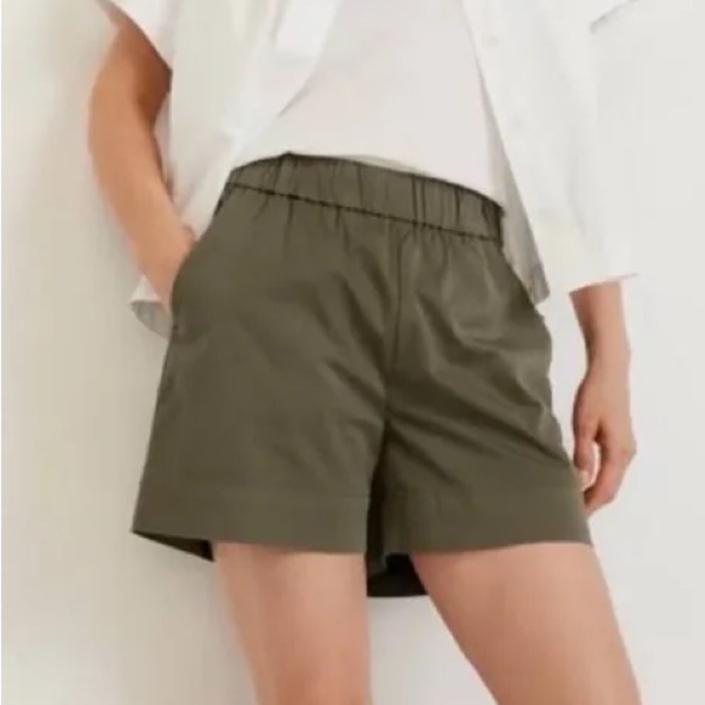 Everlane easy shorts olive green size 12